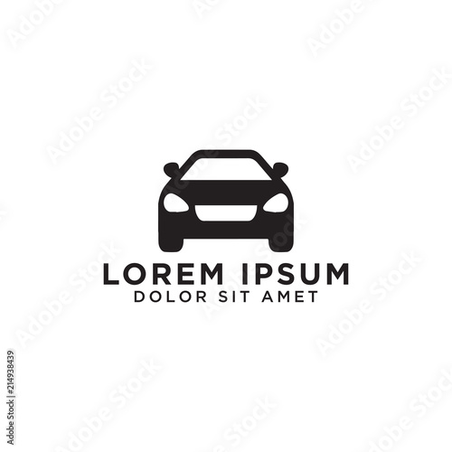 Silhouette of car template