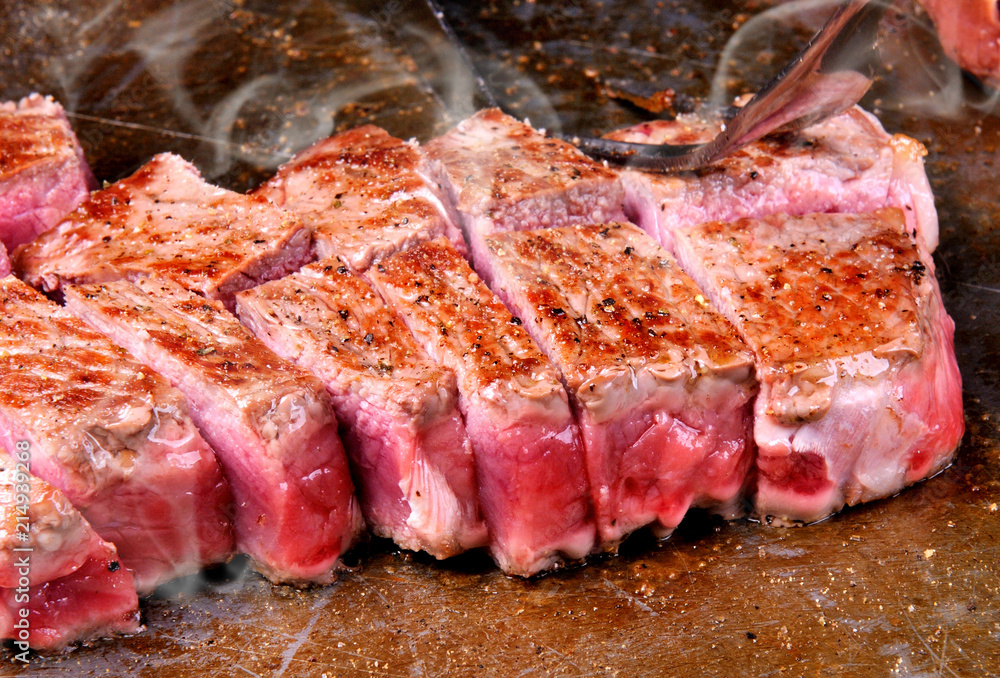 Japanese matsusaka beef teppanyaki.