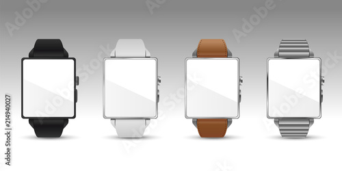 スマートウォッチ腕時計4色のベクターイラスト Stock ベクター Adobe Stock
