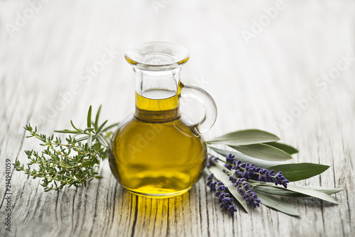 Olive oil with herbs