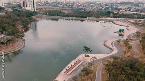 Aerial view of the parque das aguas in Cuiabá. photo