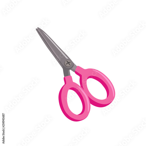 Hand drawn scissors isolated on white background. Vector illustration.