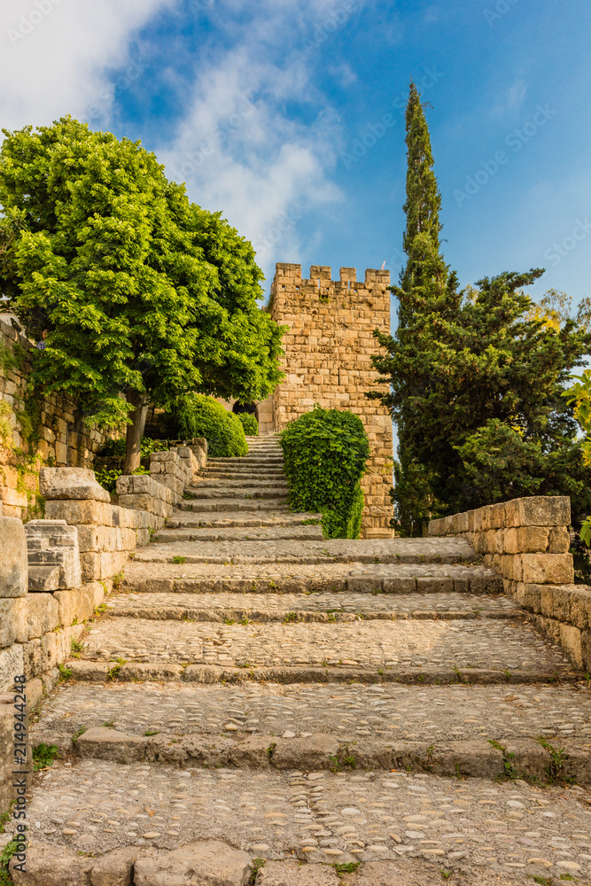 The Crusader Castle Byblos Jbeil in Lebanon Middle east
