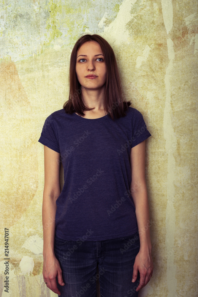 Portrait a beautiful young girl Portrait a beautiful young girl