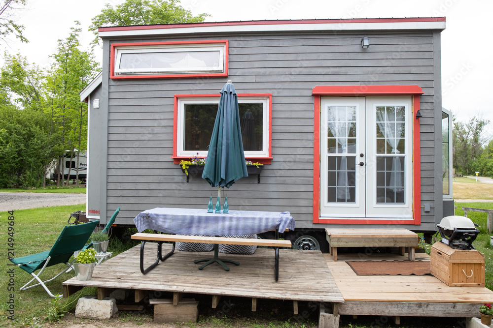 Funky girl shows off her DIY Tiny Home