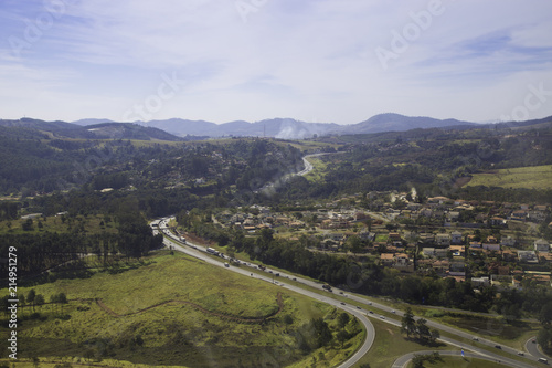 Vista aérea de Atibaia SP. © Fotógrafo PauloCaron