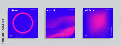 design template with vibrant gradient shapes