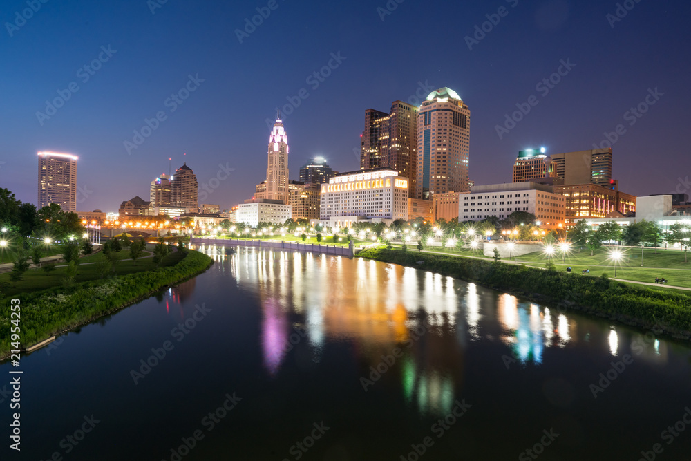 Columbus, Ohio City Skyline