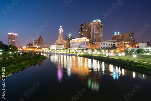 Columbus, Ohio City Skyline