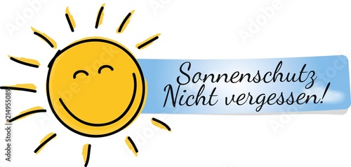 Sonnenschutz nicht vergessen 