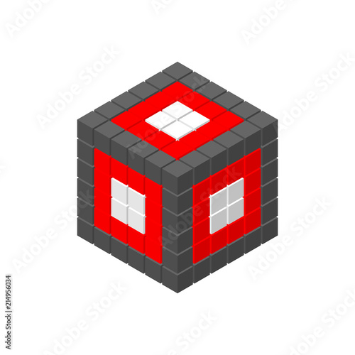 Abstract 3d cube from cubes...