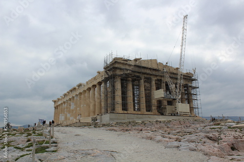 Obras en el Partenón 