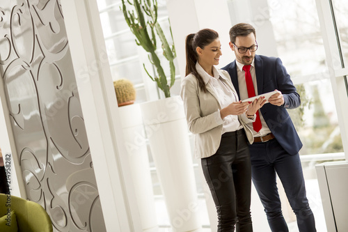 Young business people with ...