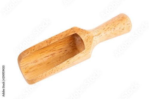 Wooden Scoop isolated on white background