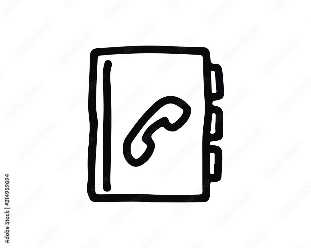phone book icon hand drawn design illustration,designed for web and app phone book icon hand drawn design illustration,designed for web and app