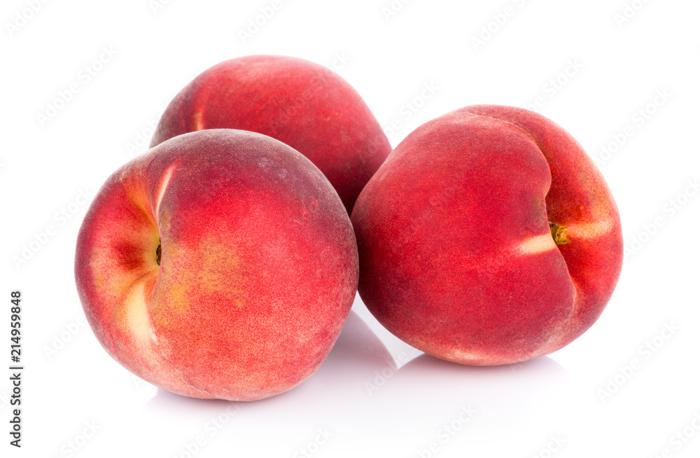Peach isolated on white background Peach isolated on white background