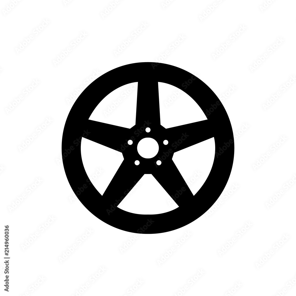 Wheel disks  icon, logo