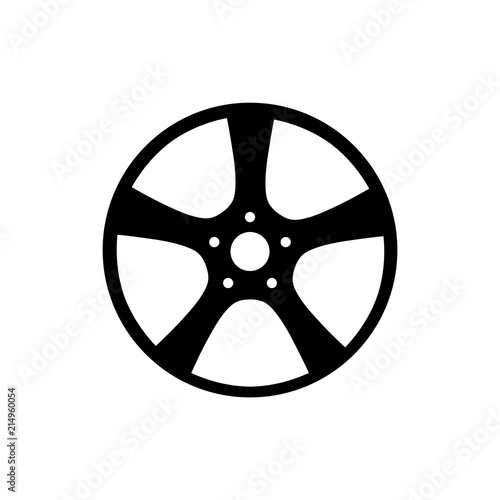 Wheel disks  icon, logo