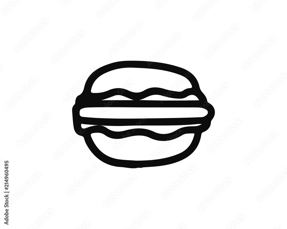 burger icon hand drawn design illustration,designed for web and app burger icon hand drawn design illustration,designed for web and app
