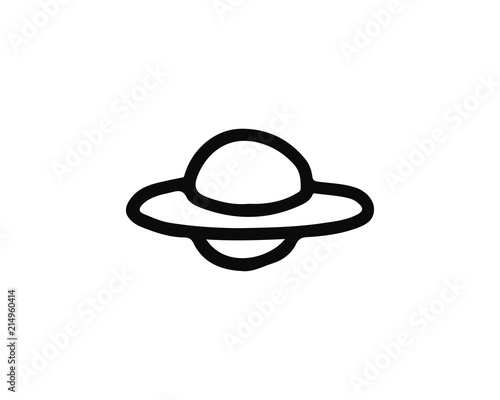 ufo icon hand drawn design illustration,designed for web and app