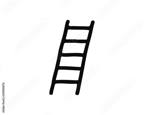 ladder icon hand drawn design illustration,designed for web and app
