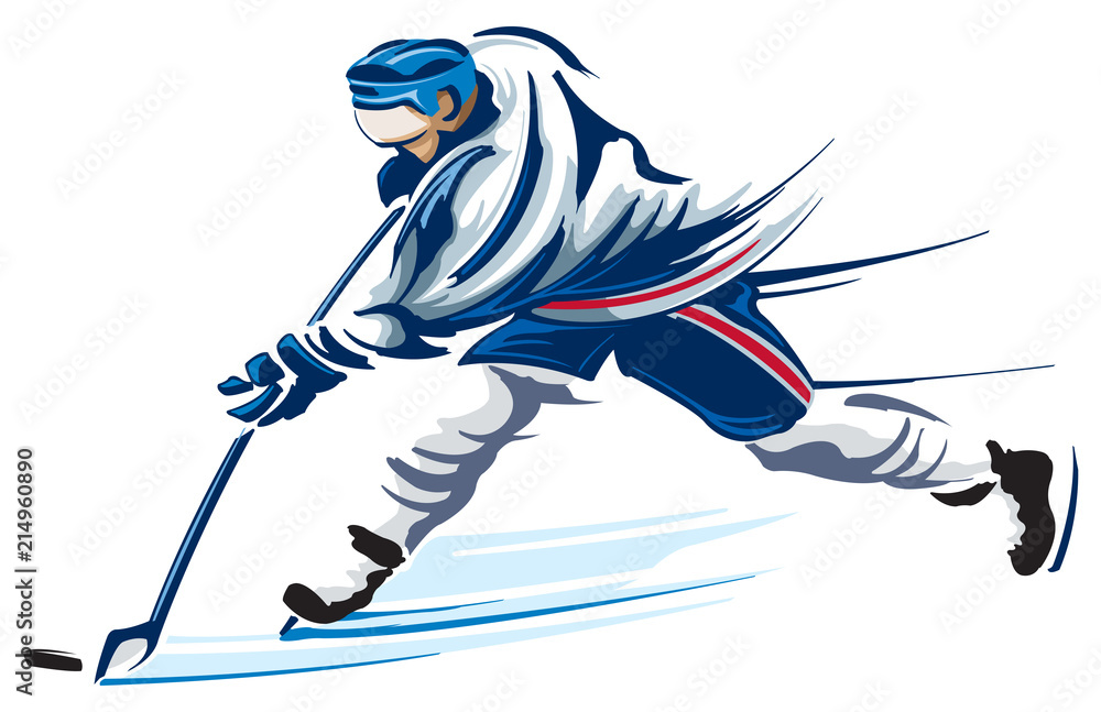 Fototapeta premium Hockey player