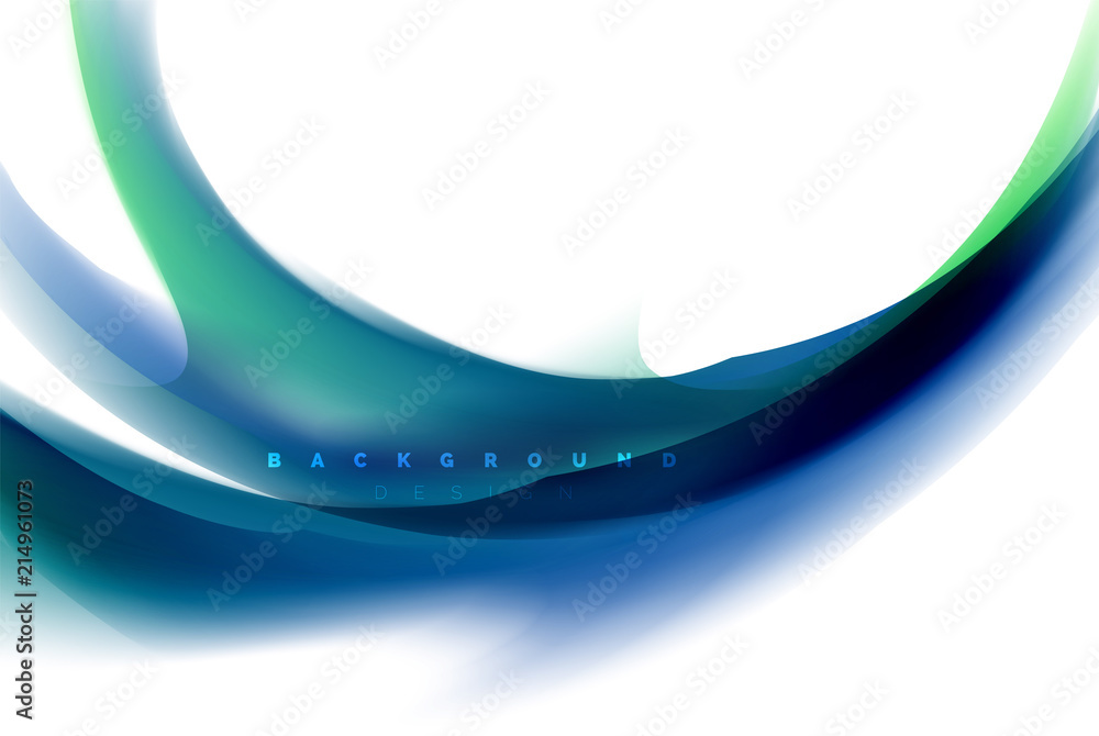 Obraz premium Holographic fluid colors flow, colorful liquid mixing colours motion concept