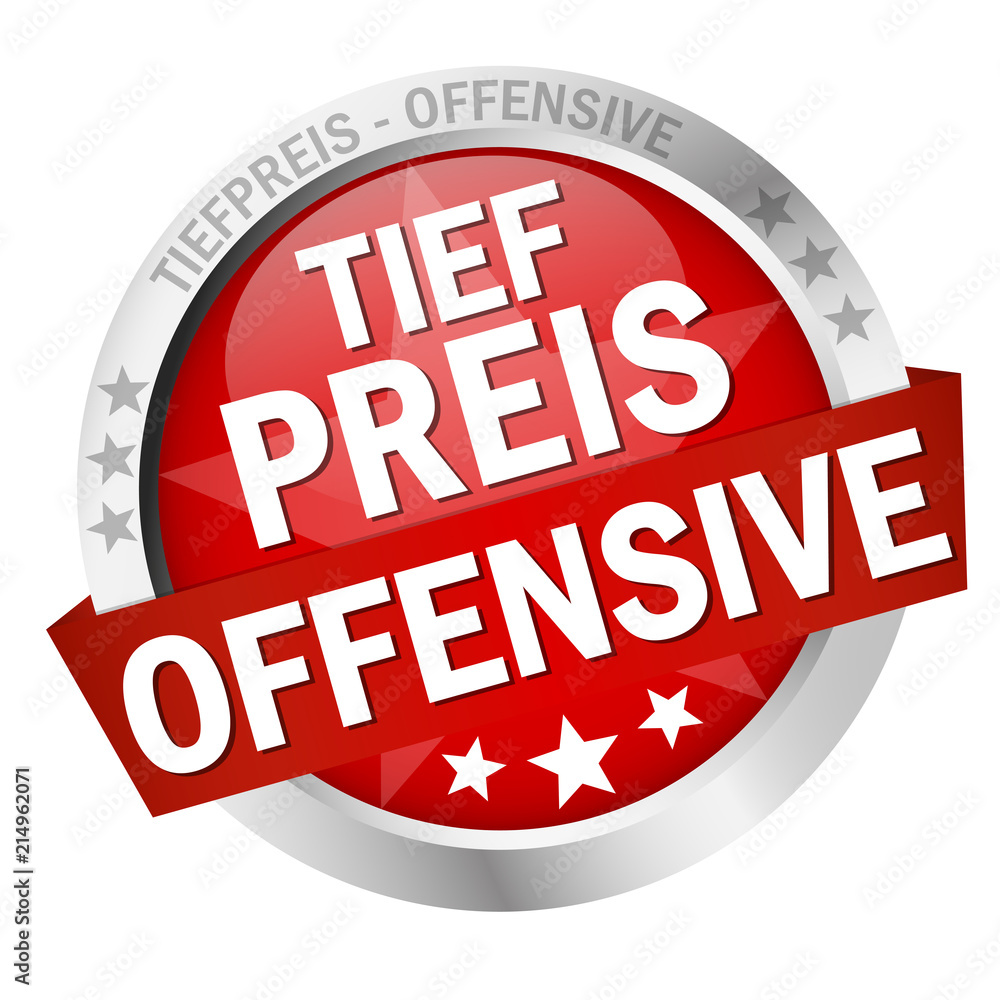 Button with Banner Tiefpreisoffensive Button with Banner Tiefpreisoffensive