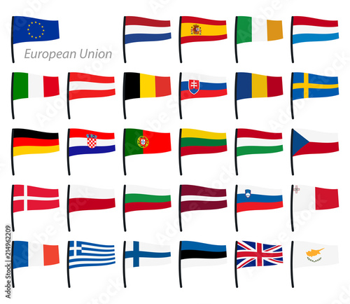 all country flags of European Union