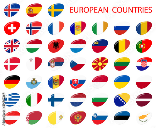 all country flags of Europe