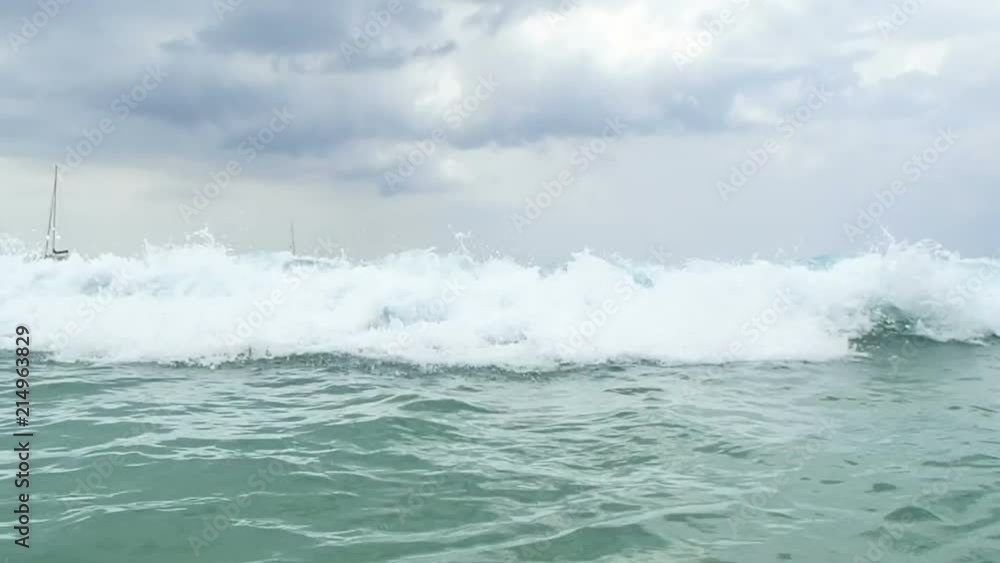 Sea surf at Nai Harn beach, Phuket island, Thailand. Sea surf at Nai Harn beach, Phuket island, Thailand.