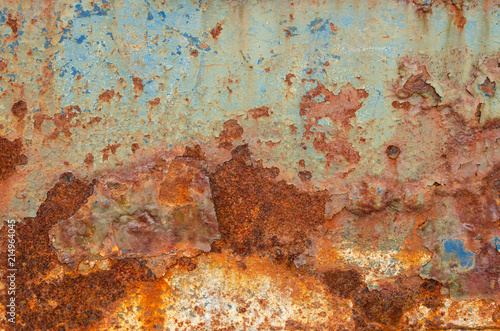 Decaying and rusty background or texture
