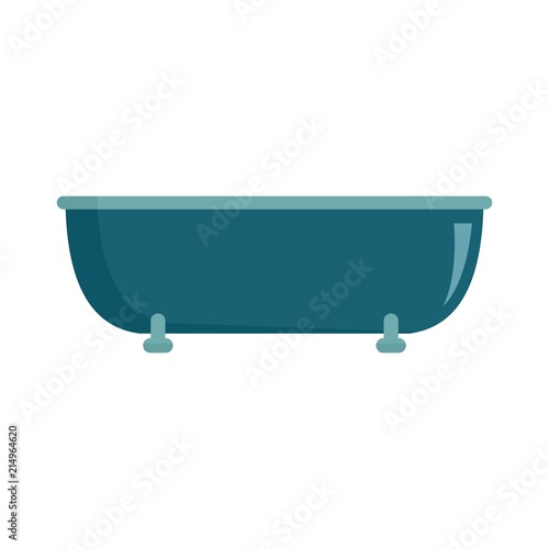 Old bathtube icon. Flat illustration of old bathtube vector icon for web isolated on white