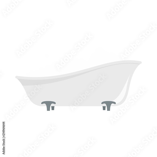 Bubblebath in bathtube icon. Flat illustration of bubblebath in bathtube vector icon for web isolated on white