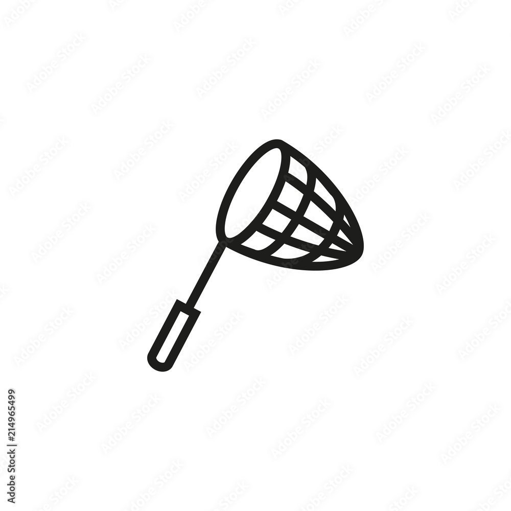 Fishing net line icon. Industry, equipment, nautical. Fishing concept.  Vector illustration can be used for topics like fishing gear, tool, fishery  Stock Vector