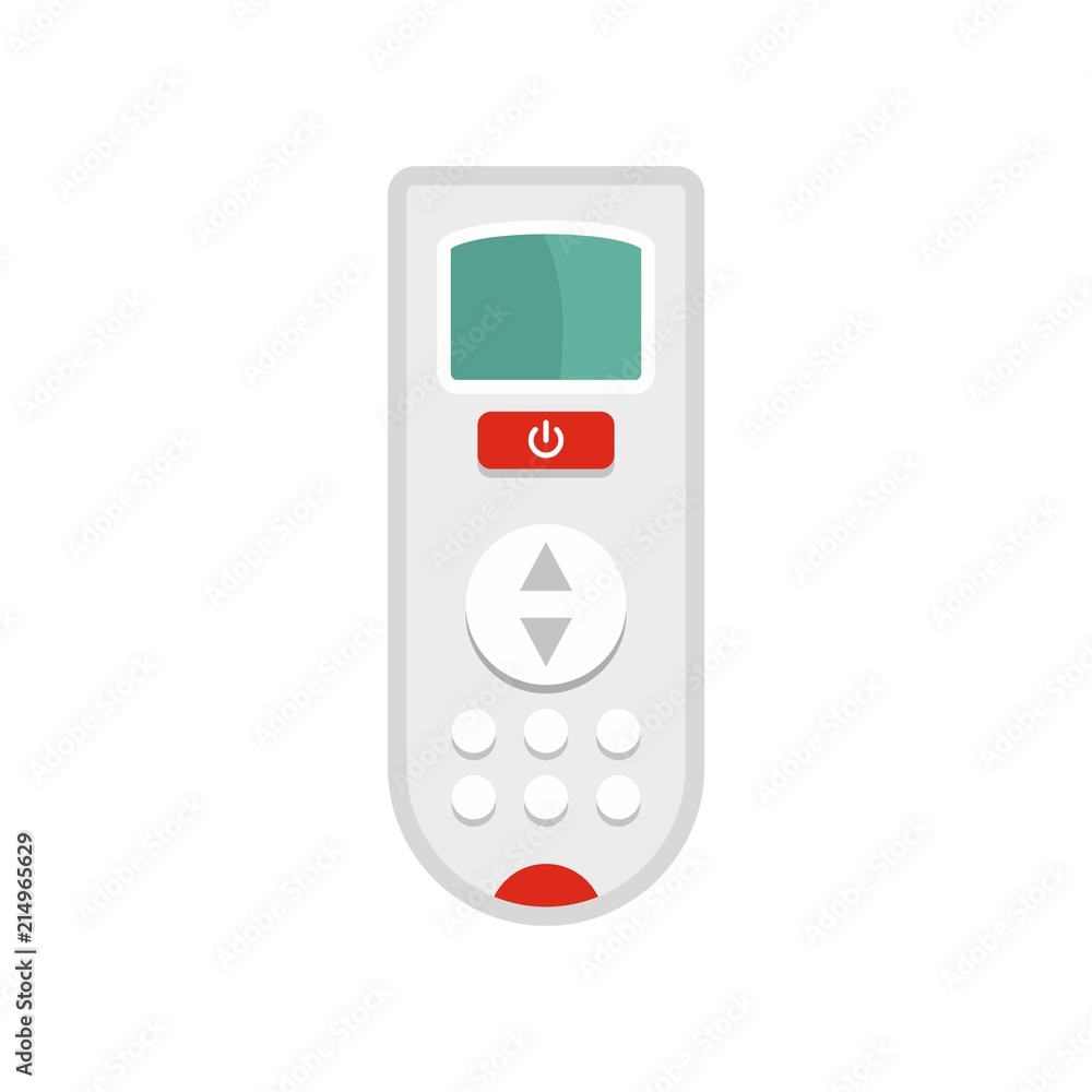 Remote control of conditioner icon. Flat illustration of remote control of conditioner vector icon for web isolated on white Remote control of conditioner icon. Flat illustration of remote control of conditioner vector icon for web isolated on white