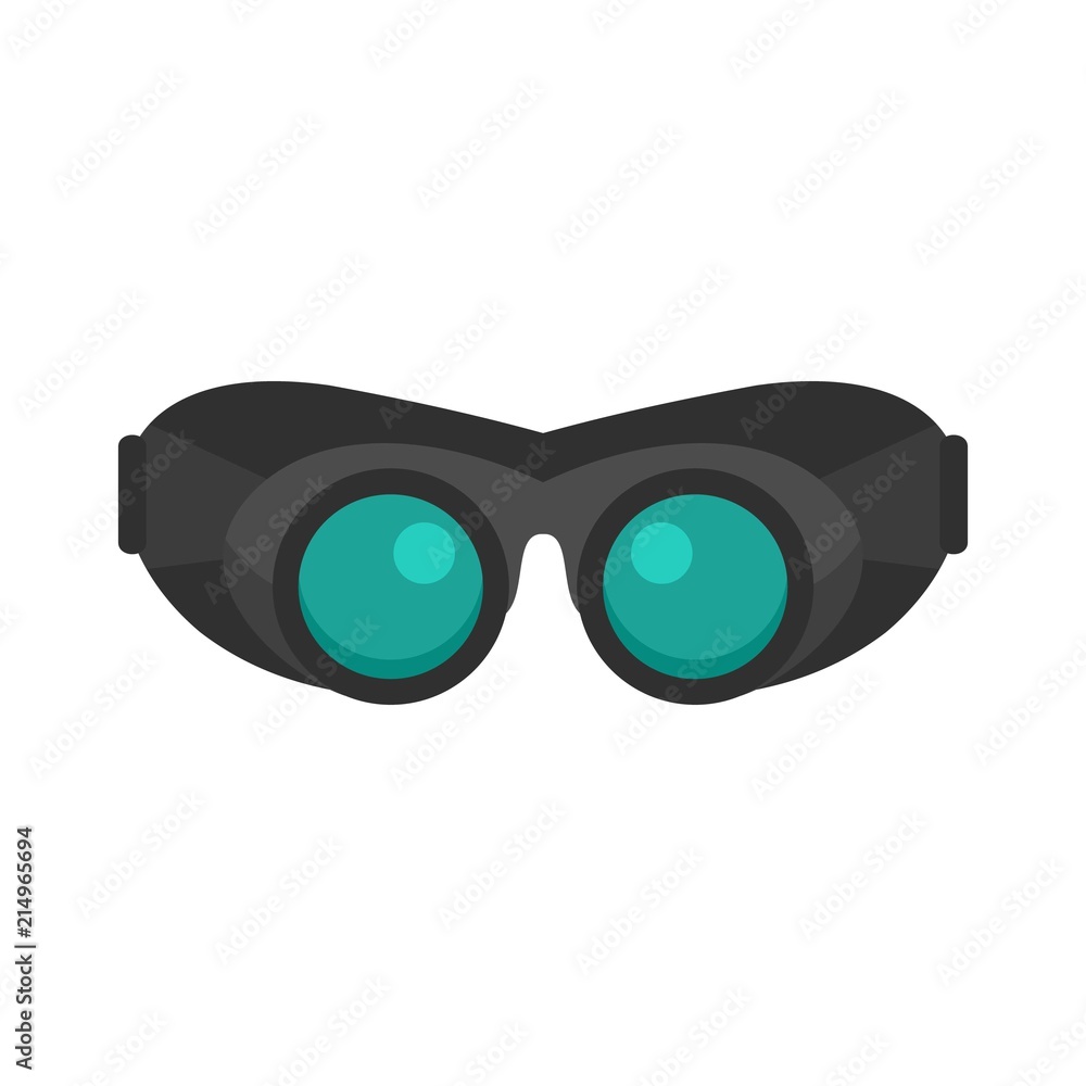 Work protect glasses icon. Flat illustration of work protect glasses vector icon for web isolated on white Work protect glasses icon. Flat illustration of work protect glasses vector icon for web isolated on white
