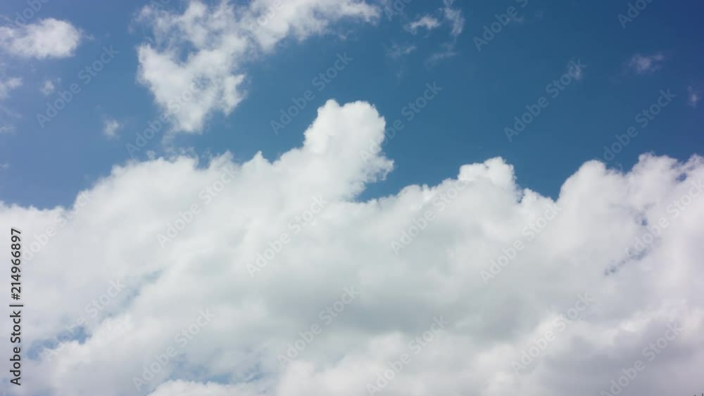 Blue sky background with white clouds. Long shot Blue sky background with white clouds. Long shot