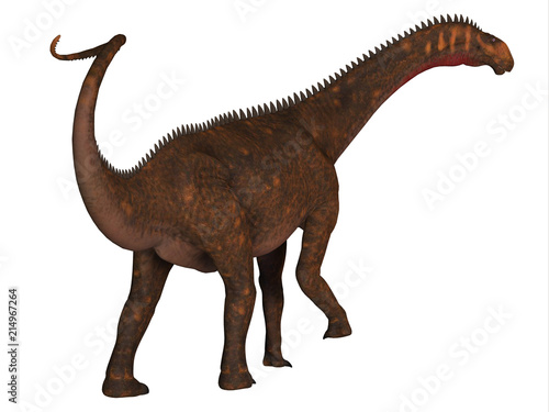 Mierasaurus Dinosaur Tail - Mierasaurus was a herbivorous sauropod dinosaur that lived in Utah, USA during the Cretaceous Period. © Catmando
