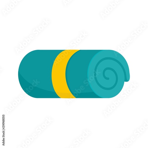 Hotel towel icon. Flat illustration of hotel towel vector icon for web isolated on white