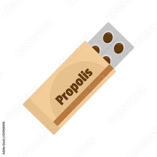 Propolis icon. Flat illustration of propolis vector icon for web isolated on white