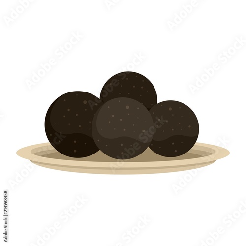 Sphere propolis icon. Flat illustration of sphere propolis vector icon for web isolated on white