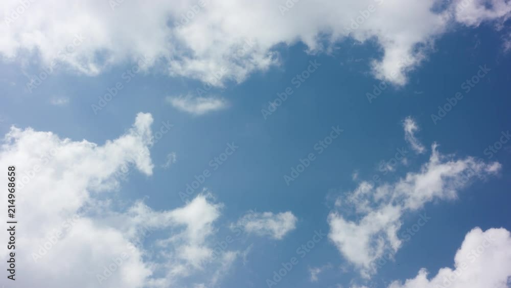 Blue sky background with white clouds. Long shot Blue sky background with white clouds. Long shot