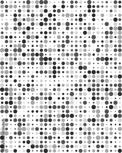 Seamless vector pattern with gray dots, background