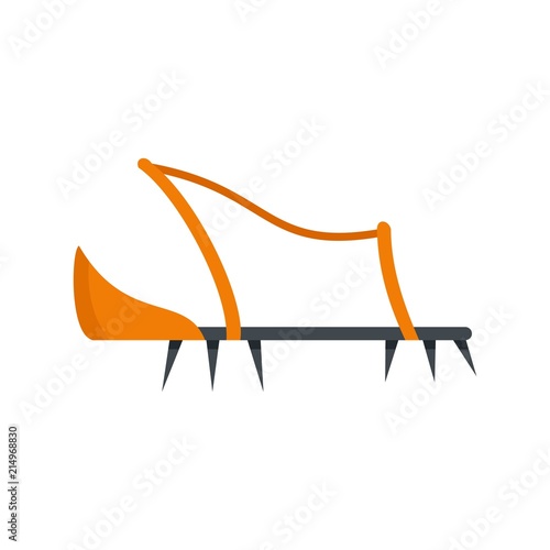 Shoe hiking tool icon. Flat illustration of shoe hiking tool vector icon for web isolated on white