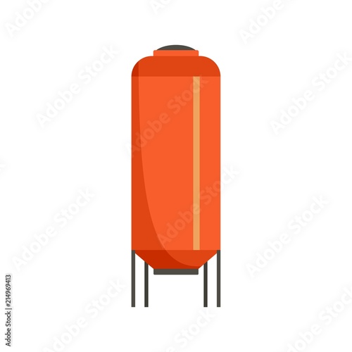 Reserve tank of water icon. Flat illustration of reserve tank of water vector icon for web isolated on white