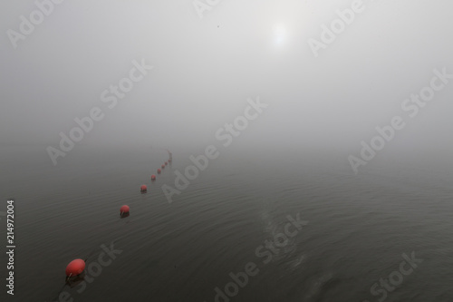 Buoy Chain in the fog