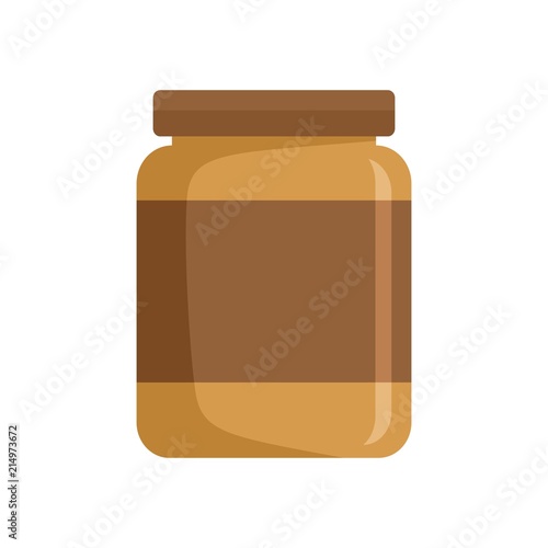 Butter jar icon. Flat illustration of butter jar vector icon for web isolated on white