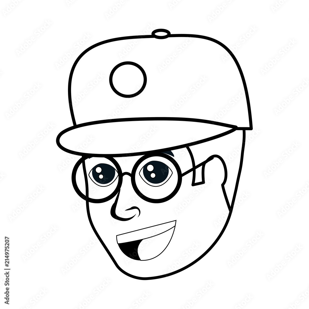 cartoon man icon