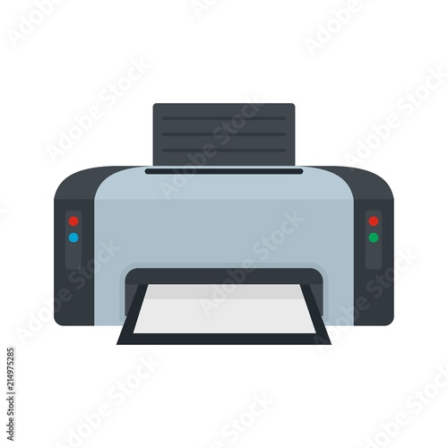 Copier printer icon. Flat illustration of copier printer vector icon for web isolated on white
